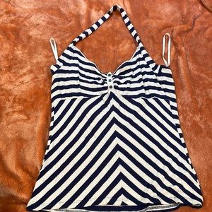 Halter striped shirt